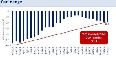 BAKAN ŞİMŞEK: "TEMMUZDA CARİ DENGE 1,8 MİLYAR DOLAR FAZLA VERDİ"