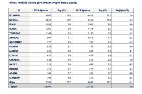 TÜRKİYE'DE 45 İLİN İHRACATI YILIN İLK 8 AYINDA ARTTI