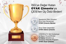 OYAK ÇİMENTO'YA ÇEİS'TEN ÜÇ ÖDÜL BİRDEN