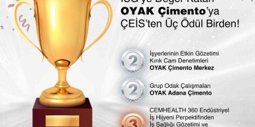 OYAK ÇİMENTO'YA ÇEİS'TEN ÜÇ ÖDÜL BİRDEN