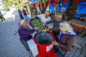 MERSİN'DE ÜRETİCİYE CEVİZ SOYMA MAKİNESİ DESTEĞİ